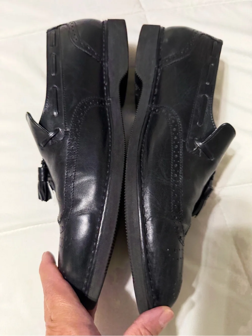 Rockport leather tassel
